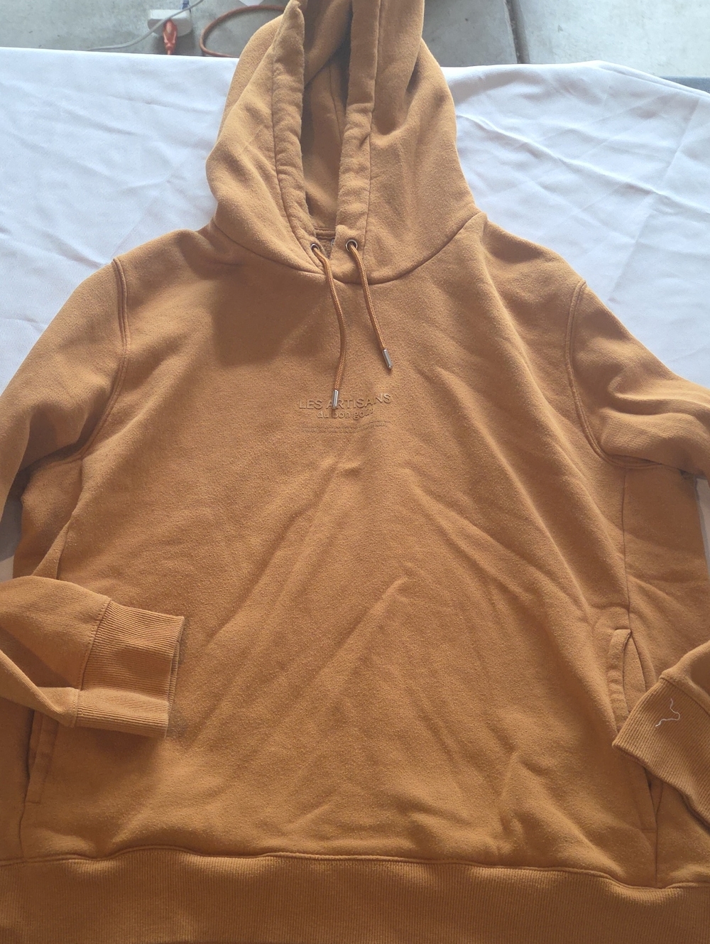 H&M Mustard Yellow Hooded Sweatshirt